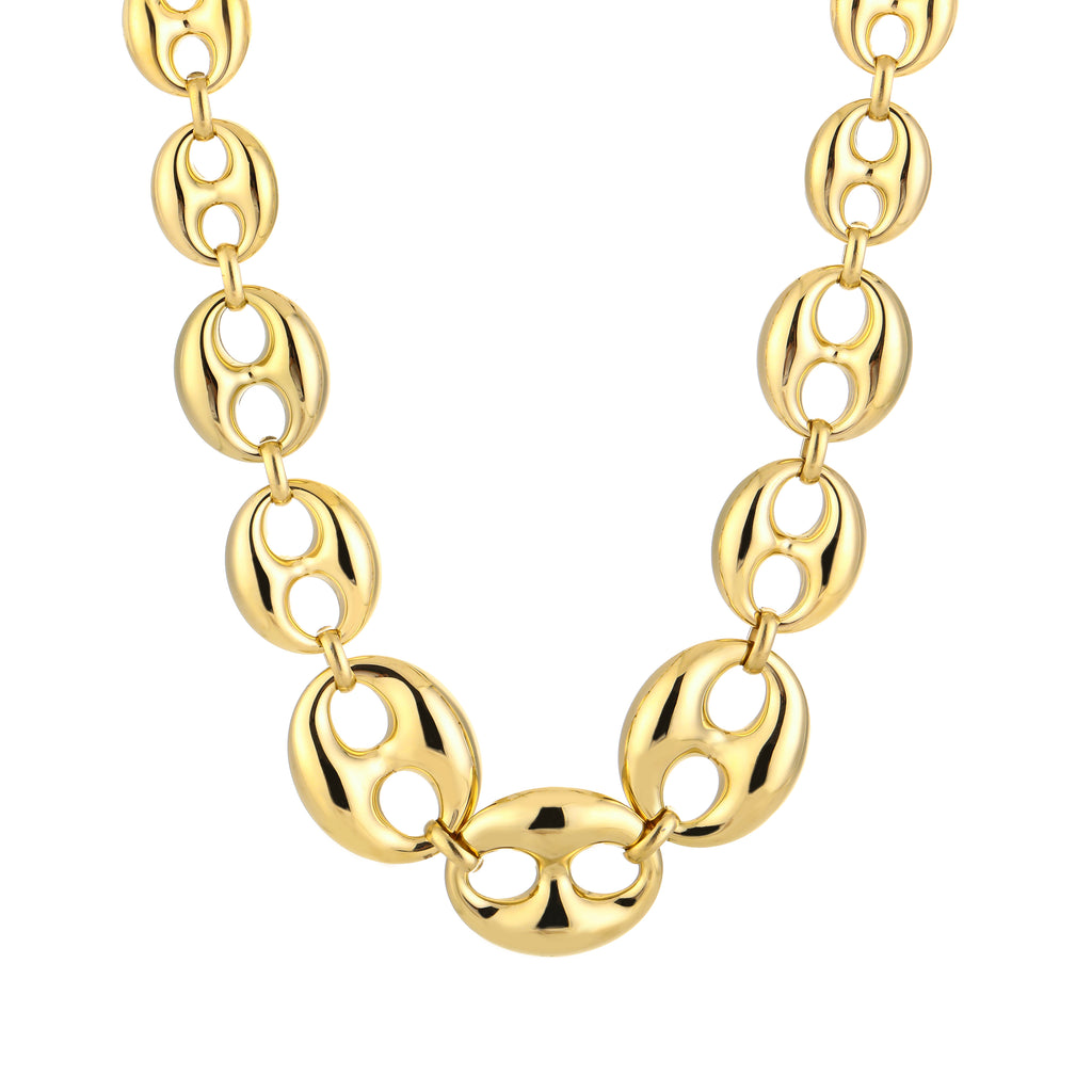 Luxe soda tag schakel ketting XXL