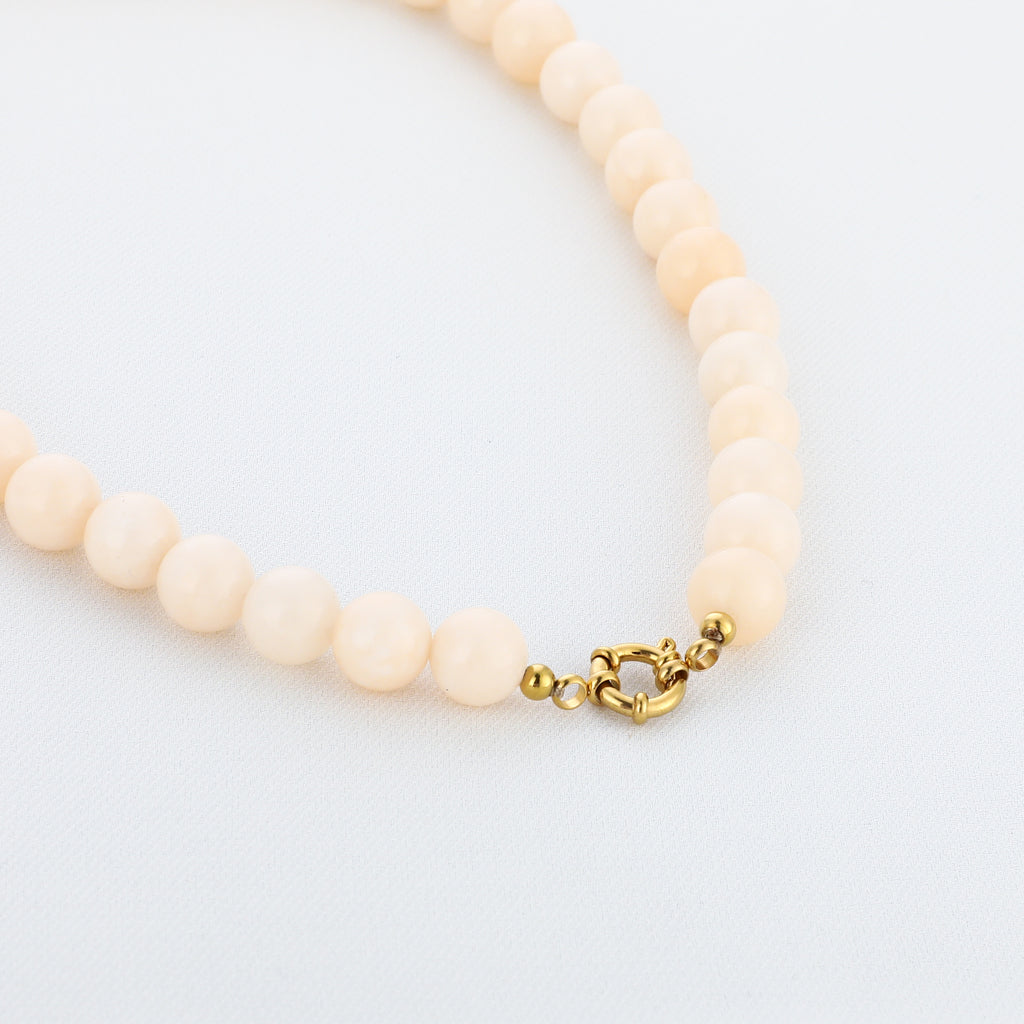 Kralen ketting - Beige
