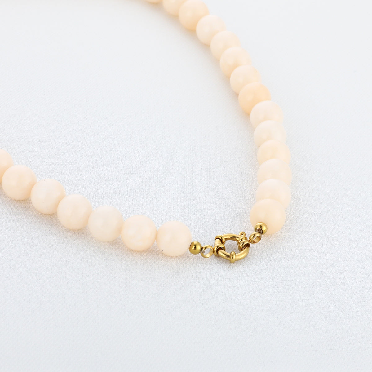 Kralen ketting - Beige