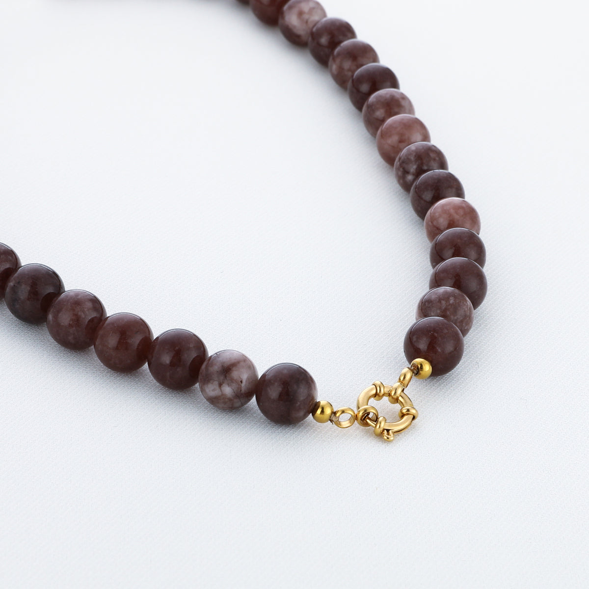 Kralen ketting - Bruin