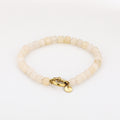Natuurstenen armband  - Beige