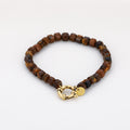 Natuurstenen armband  - Bruin