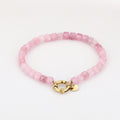 Natuurstenen armband - Roze