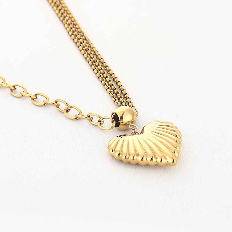 Schakel ketting met hart