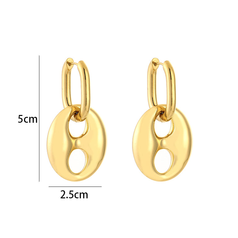 Oorbellen met soda tag hanger