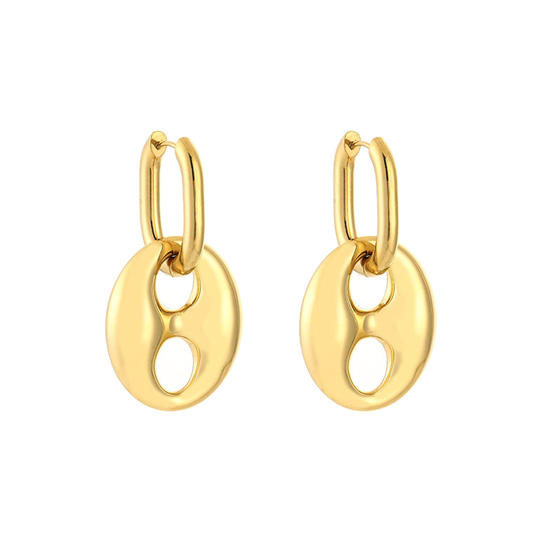 Oorbellen met soda tag hanger